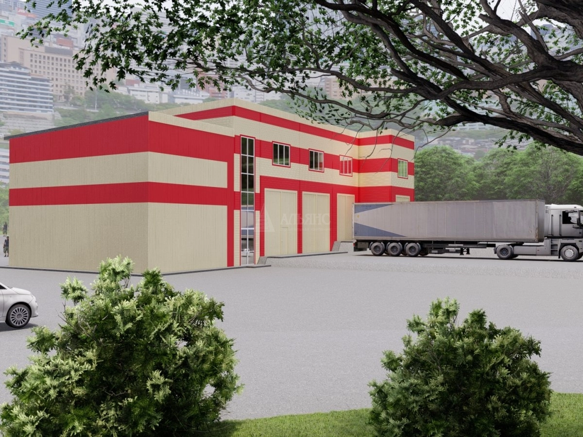 3D визуализация СТО из сэндвия-панеелей - фото 4