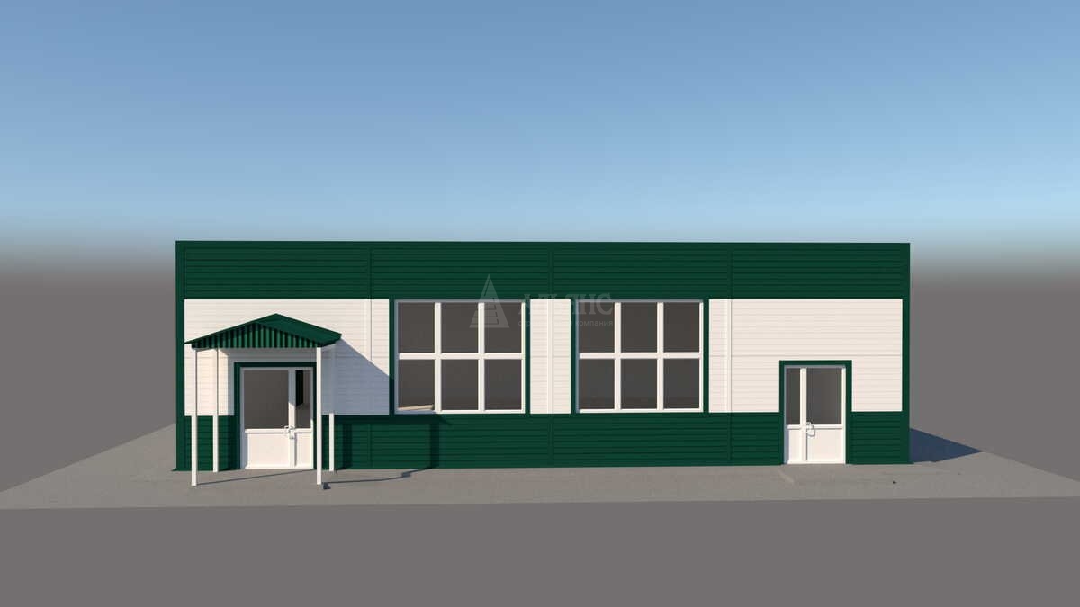 3D визуализация Магазин из сэндвич-панелей - фото 5