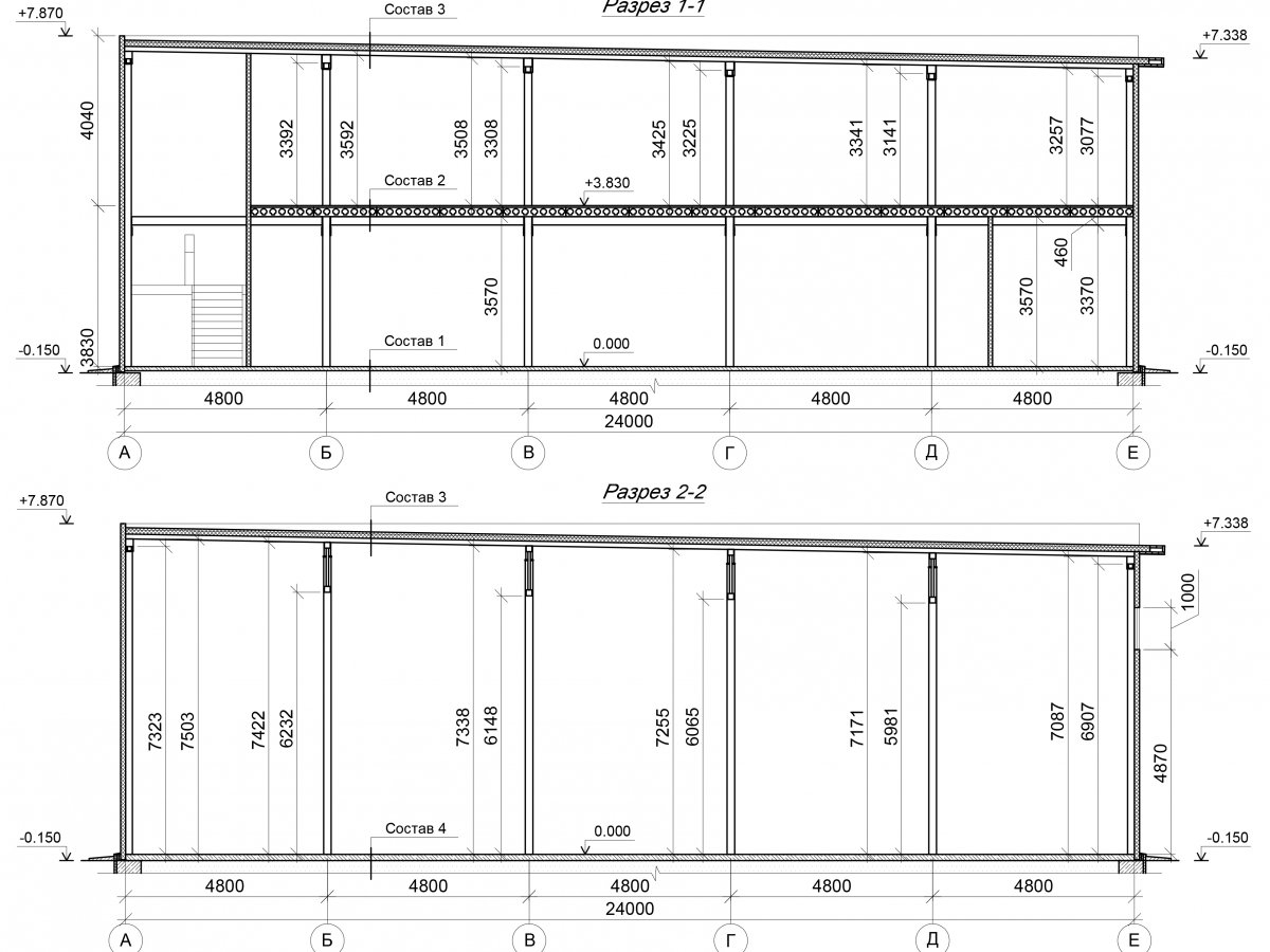 Планировка Склад-ангар из сэндвич-панелей -  фото 1