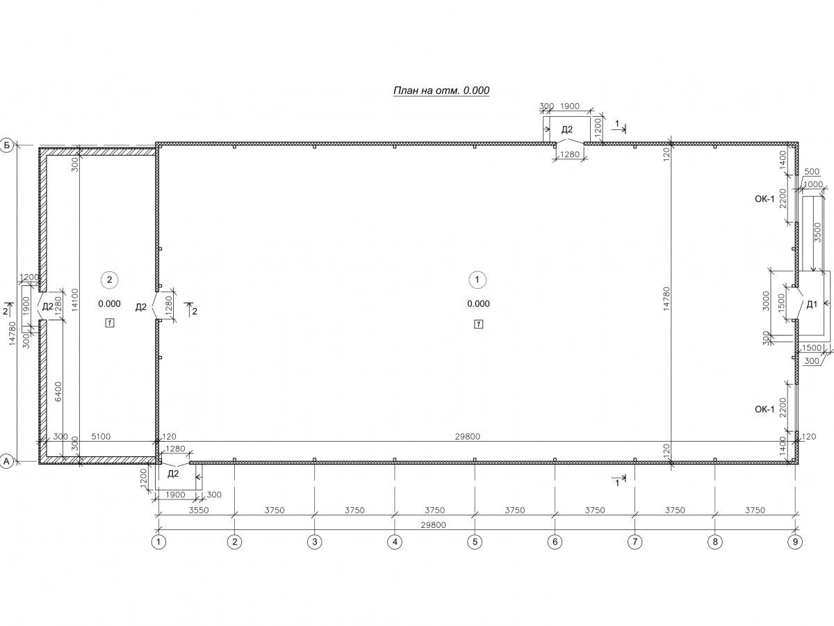 3D визуализация Реконструкция ангара из сэндвич-панелей - фото 3