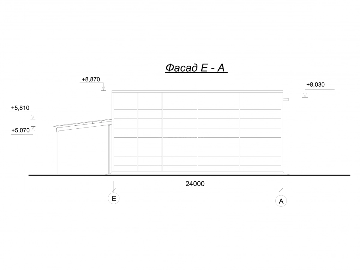 Планировка Каркасный склад из сэндвич-панелей -  фото 4