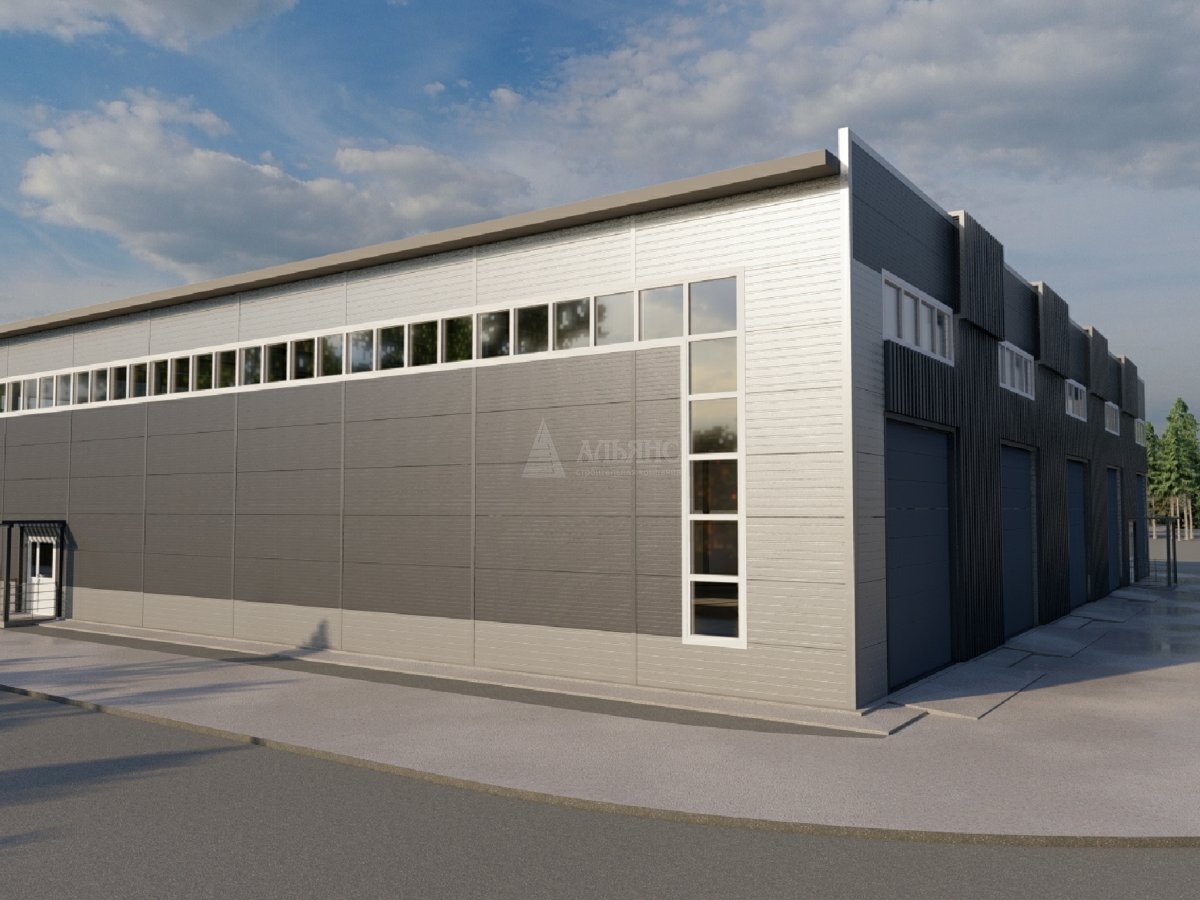 3D визуализация СТО из сэндвич-панелей - фото 3